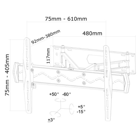 Стойка Neomounts by NewStar Flat Screen Wall Mount  - LED-W560