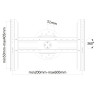 Стойка Neomounts by NewStar Flat Screen Wall Mount  - LED-WR100BLACK