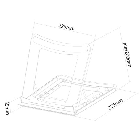Стойка Neomounts by NewStar Notebook Desk Stand  - NSLS075BLACK