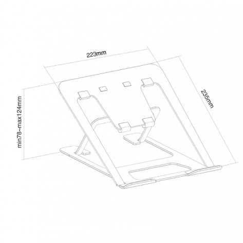 Стойка Neomounts by NewStar Notebook Desk Stand  - NSLS085BLACK