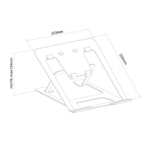 Стойка Neomounts by NewStar Notebook Desk Stand  - NSLS085GREY