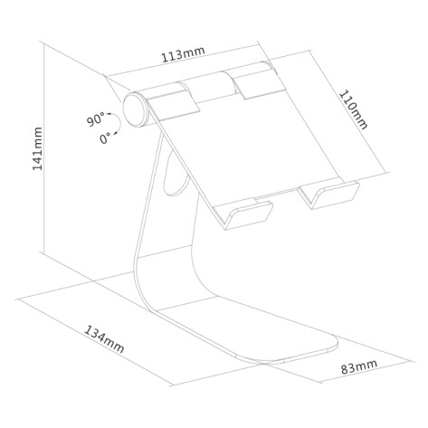 Стойка Neomounts by NewStar Tablet Desk Stand  - DS15-050SL1
