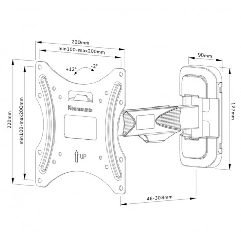 Стойка Neomounts by Newstar Screen Wall Mount  - WL40-540BL12