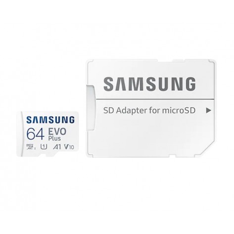 Памет Samsung 64GB micro SD Card EVO Plus with Adapter - MB-MC64KA/EU