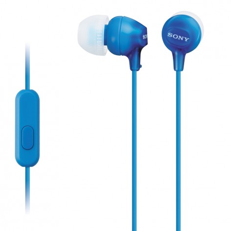 Слушалки Sony Headset MDR-EX15AP blue - MDREX15APLI.CE7