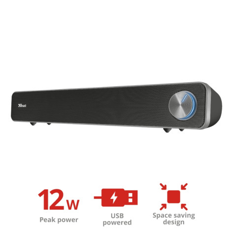 Тонколони TRUST Arys USB Soundbar - 22946