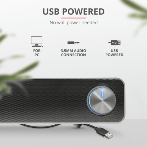 Тонколони TRUST Arys USB Soundbar - 22946