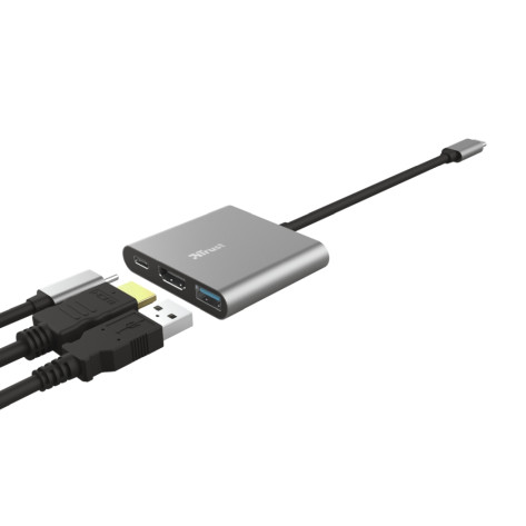 Адаптер TRUST Dalyx 3-IN-1 USB-C Adapter - 23772
