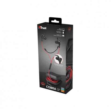 Слушалки TRUST GXT 408 Cobra Multiplatform Gaming Earphones - 23029