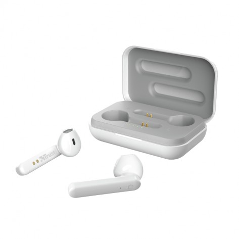 Слушалки TRUST Primo Touch Bluetooth Earphones White - 23783