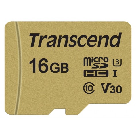 Памет Transcend 16GB microSD UHS-I U3  - TS16GUSD500S