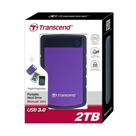 Твърд диск Transcend 2TB StoreJet 2.5" H3P - TS2TSJ25H3P