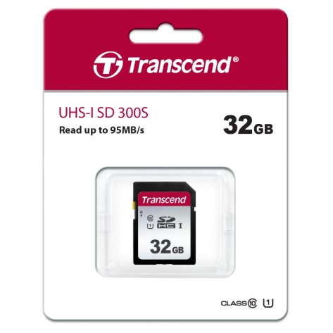 Памет Transcend 32GB SD Card UHS-I U1 - TS32GSDC300S