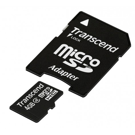 Памет Transcend 4GB microSDHC  - TS4GUSDHC4