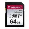 Памет Transcend 64GB SD Card UHS-I U3 A1 Ultra Performance - TS64GSDC340S