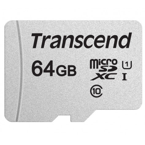 Памет Transcend 64GB microSD UHS-I U3A1  - TS64GUSD300S