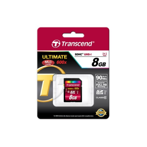 Памет Transcend 8GB SDHC UHS-I Ultimate  - TS8GSDHC10U1