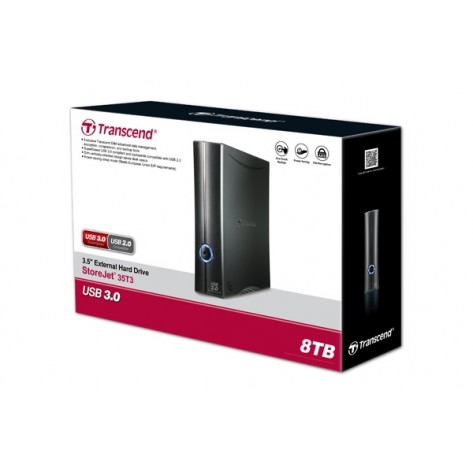 Твърд диск Transcend 8TB StoreJet 3.5