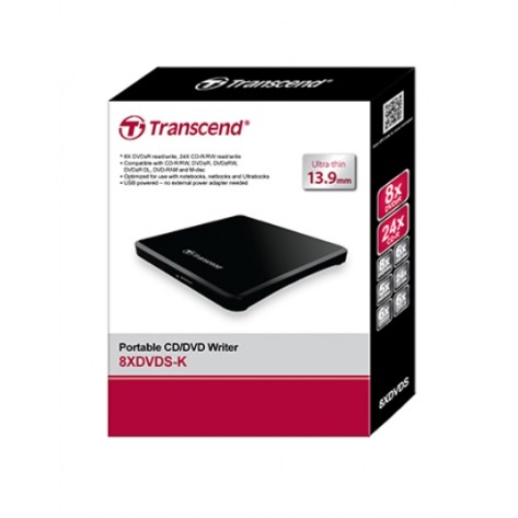 Оптично устройство Transcend 8X DVD - TS8XDVDS-K