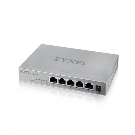 Комутатор ZyXEL MG-105, 5 Ports, Desktop, 2.5G MultiGig unmanaged Switch - MG-105-ZZ0101F