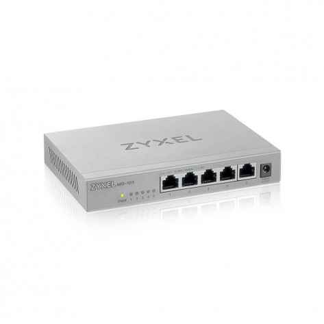 Комутатор ZyXEL MG-105, 5 Ports, Desktop, 2.5G MultiGig unmanaged Switch - MG-105-ZZ0101F