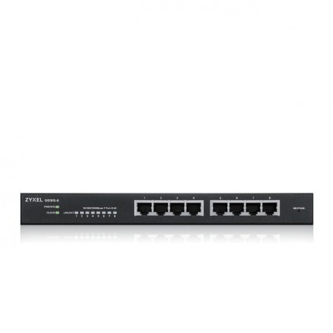 Комутатор Zyxel GS1915-8, 8-port GbE Smart hybrid mode Switch, standalone or NebulaFlex Cloud, desktop, fanless - GS1915-8-EU0101F