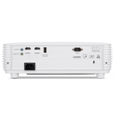 Мултимедиен проектор Acer Projector P1557Ki DLP, FHD (1920x1080), 4500 ANSI LUMENS, 10000:1, 2xHDMI 3D, Wireless dongle included, Audio in/out, USB type A (5V/1A), RS-232, Bluelight Shield, LumiSense, Built-in 10W Speaker, 2.9kg, White - MR.JV511.001