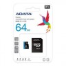 Памет Adata 64GB MicroSDXC UHS-I CLASS10 A1  - AUSDX64GUICL10A1-RA1