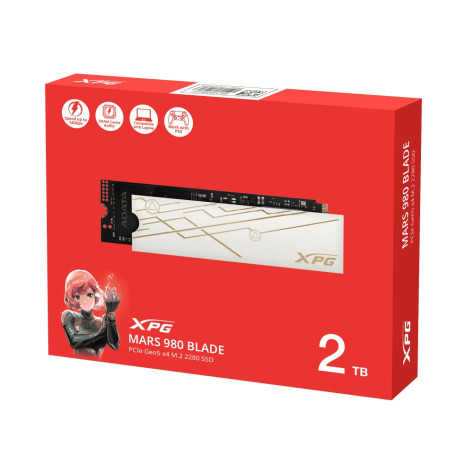 Твърд диск ADATA MARS 980 Blade 2TB Gen 5 - SMAR-980B-2TCS