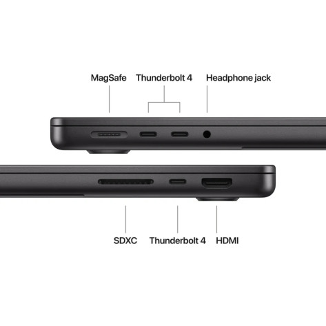 Лаптоп Apple 14-inch MacBook Pro: Apple M5 chip with 10-core CPU and 10-core GPU - MDE34