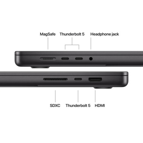 Лаптоп Apple 16-inch MacBook Pro: Apple M5 Max chip with 18-core CPU and 40-core GPU - MGEE4ZE/A