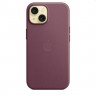 Калъф Apple iPhone 15 FineWoven Case with MagSafe - Mulberry - MT3E3ZM/A