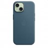 Калъф Apple iPhone 15 FineWoven Case with MagSafe - Pacific Blue - MT3G3ZM/A
