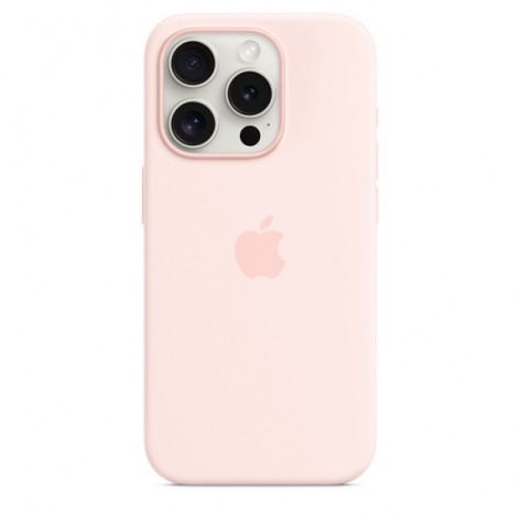 Калъф Apple iPhone 15 Pro Silicone Case with MagSafe - Light Pink - MT1F3ZM/A