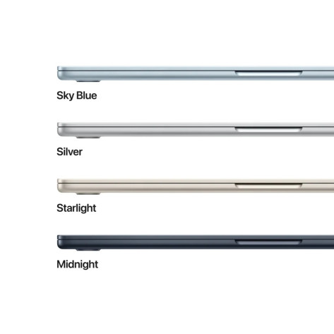 Лаптоп Apple MacBook Air 15.3: Apple M5 chip with 10-core CPU and 10-core GPU - MDVA4ZE/A