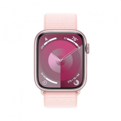 Смарт часовник Apple Watch Series 9 GPS 45mm Pink Aluminium Case with Light Pink Sport Loop - MR9J3QC/A