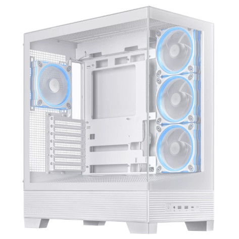 Кутия за компютър Asus A31 Plus TG White - 90DC00R3-B19000