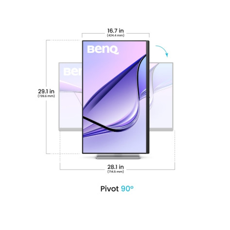Монитор BenQ MA320UP 32" 4K Glossy Monitor for MacBook Pro and MacBook Air 31.5W WORK & ENTERTAINMENT DISPLAY MA320UP SILVER-GREY - 9H.LP9LB.QBE