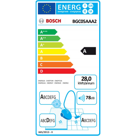 Прахосмукачка Bosch BGC05AAA2 - BGC05AAA2