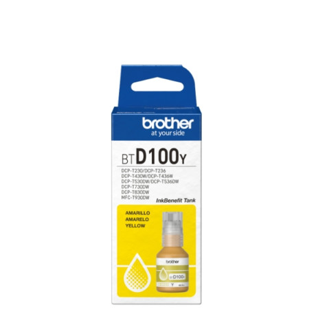 Консуматив Brother BT-D100Y Yellow Ink Bottle - BTD100Y