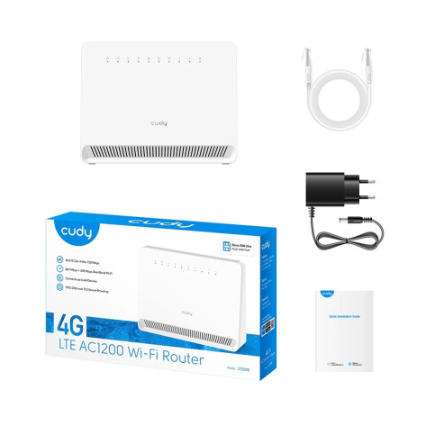 Рутер Cudy LT500E Wi-Fi 4G LTE Cat.4 Router AC1200 Wi-Fi build-in 4G LTE modem 4 10 - LT500E
