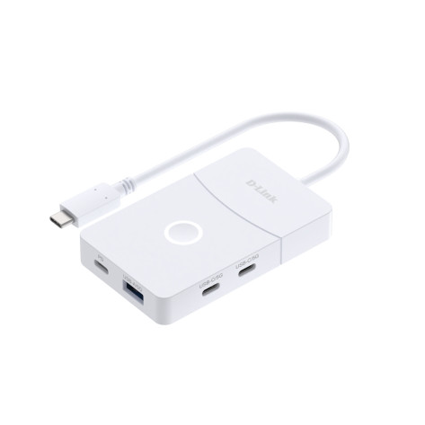 USB хъб D-Link 5-in-1 USB-C Hub with Wireless HDMI - DUP-501