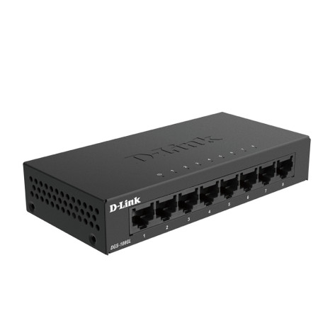 Комутатор D-Link 8-Port Gigabit Ethernet Metal Housing Unmanaged Switch - DGS-108GL