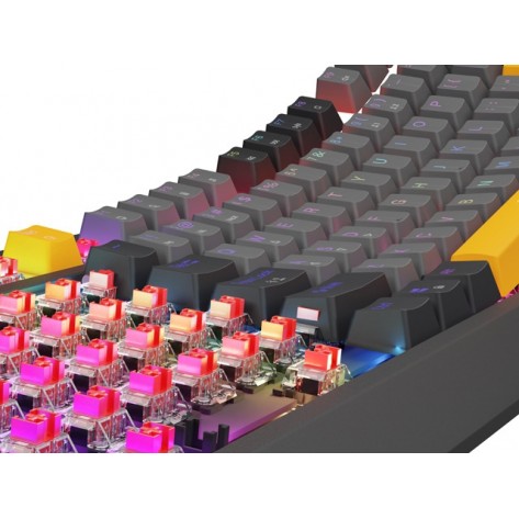 Клавиатура Genesis Gaming Keyboard Thor 230 TKL Anchor Gray Negative US RGB Mechanical Outemu Red - NKG-2082