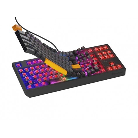 Клавиатура Genesis Gaming Keyboard Thor 230 TKL Anchor Gray Negative US RGB Mechanical Outemu Red - NKG-2082