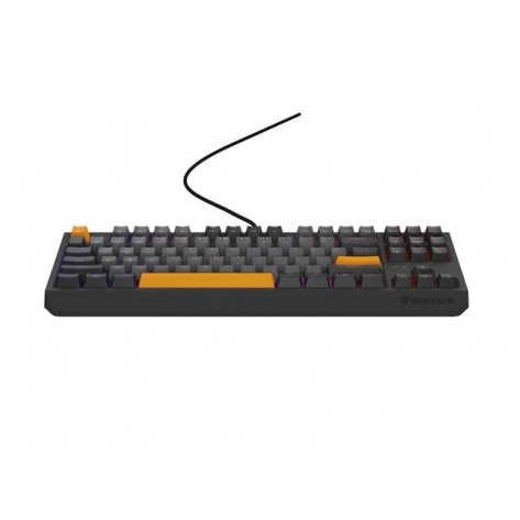 Клавиатура Genesis Gaming Keyboard Thor 230 TKL Anchor Gray Negative US RGB Mechanical Outemu Red - NKG-2082