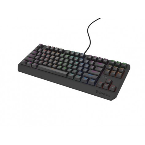 Клавиатура Genesis Gaming Keyboard Thor 230 TKL Lite US Rainbow Mechanical Outemu Red Black Hot Swap - NKG-2076