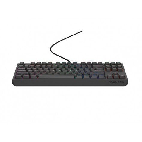 Клавиатура Genesis Gaming Keyboard Thor 230 TKL Lite US Rainbow Mechanical Outemu Red Black Hot Swap - NKG-2076