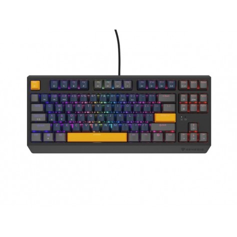 Клавиатура Genesis Gaming Keyboard Thor 230 TKL Naval Blue Positive US Black RGB Mechanical Outemu Panda - NKG-2163
