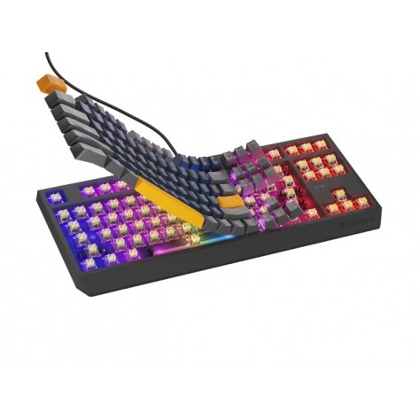 Клавиатура Genesis Gaming Keyboard Thor 230 TKL Naval Blue Positive US Black RGB Mechanical Outemu Panda - NKG-2163